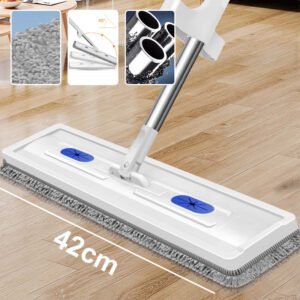 🧼🌀 Upgraded Chenille Flat Mop! 3s Water Absorption + 180° Floor-Hugging. Zero Blind Spots Cleaning 🚀